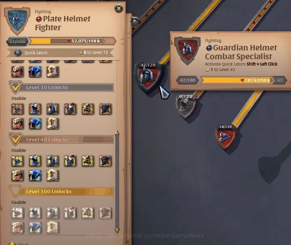 Albion Online Accounts High-End ASIA|4,43M Total Fame - 1M Silver 10,6M Bank Value|T8 Quarrier - T7 Quarterstaff Build|23 10