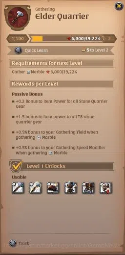 Albion Online Accounts High-End ASIA|4,43M Total Fame - 1M Silver 10,6M Bank Value|T8 Quarrier - T7 Quarterstaff Build|23 6