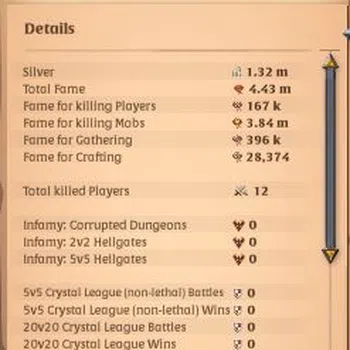 Albion Online High-End ASIA|4,43M Total Fame - 1M Silver 10,6M Bank Value image 1