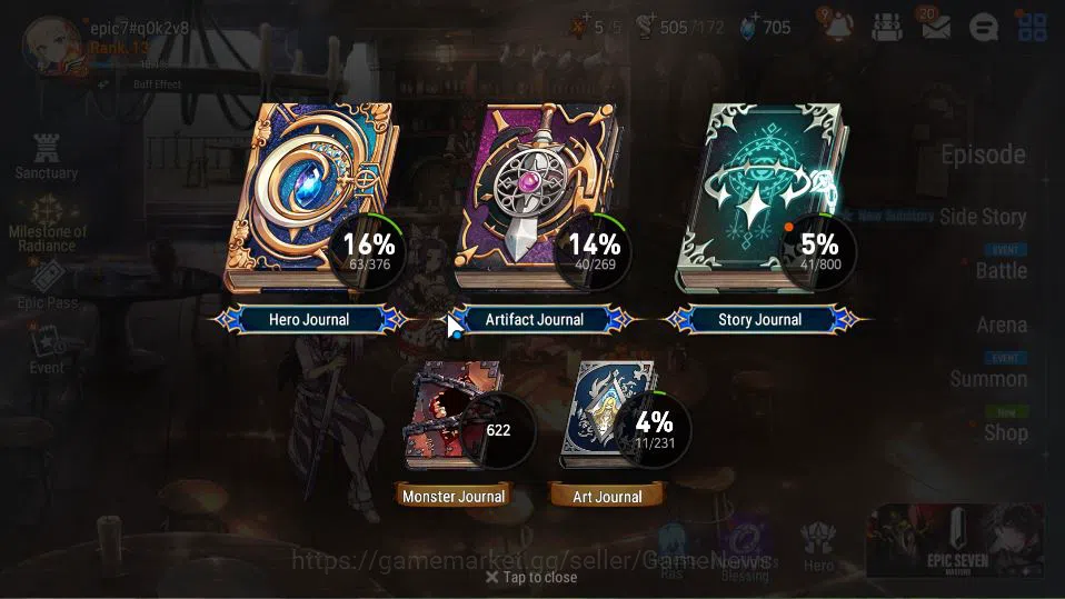 Epic Seven Accounts GLOBAL Unverif|New Era|2 ML(LOTScales,Hellion Lua) image 13