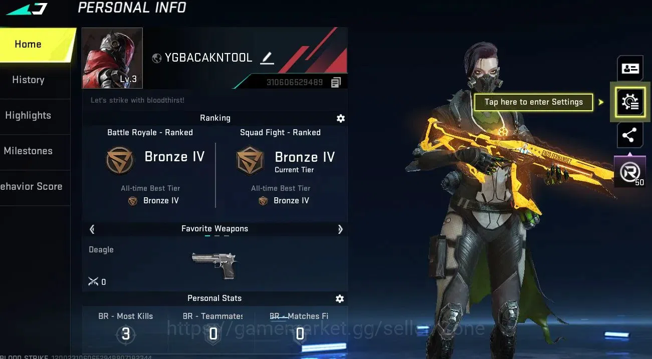 Blood Strike Accounts Collab Skin ASIA|1 Enzo: KAG-6 Comandante|1 OPM Parachute|1 ULTRA: M700 Iridian|LogNetEase(BS618Z) 1