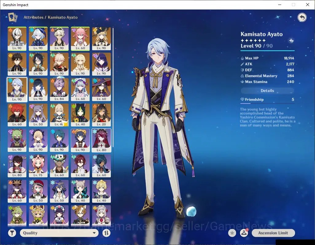 Genshin Impact Accounts ASIA|AR 58|11 Limited + 4 (*5Weap)|KazuhaC1,Durin, image 11