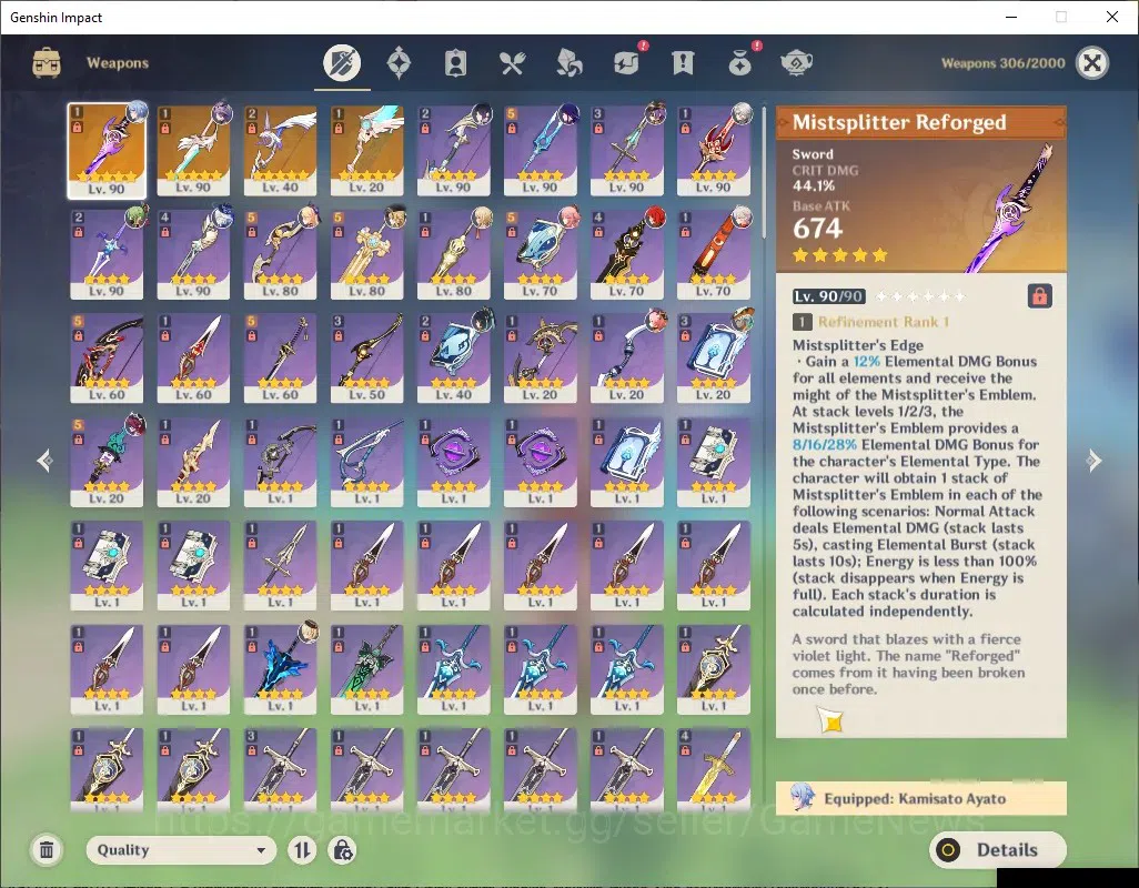 Genshin Impact Accounts ASIA|AR 58|11 Limited + 4 (*5Weap)|KazuhaC1,Durin, image 17
