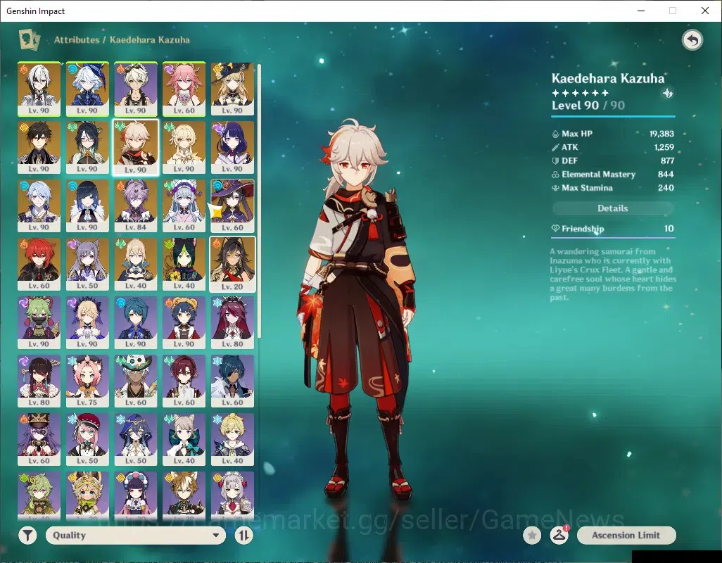 Genshin Impact Accounts ASIA|AR 58|11 Limited + 4 (*5Weap)|KazuhaC1,Durin, image 9