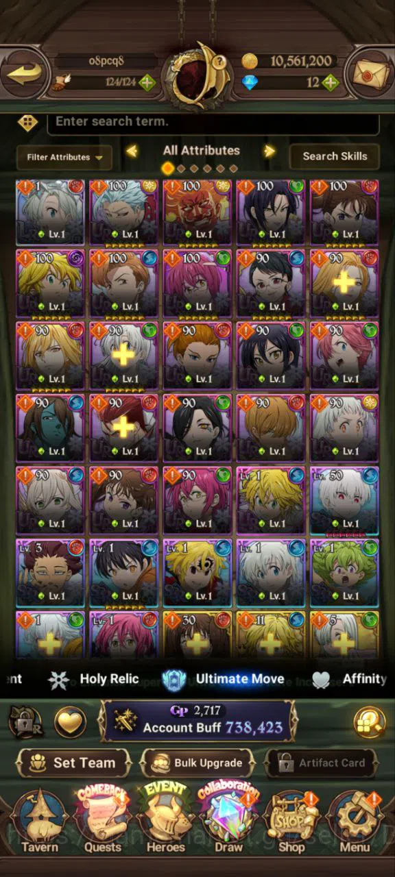 The Seven Deadly Sins: Grand Cross Accounts global |Starter | 738k CC | 1 LR Elizabeth 1 UR D image 10