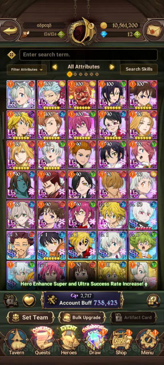 The Seven Deadly Sins: Grand Cross Accounts global |Starter | 738k CC | 1 LR Elizabeth 1 UR D image 9