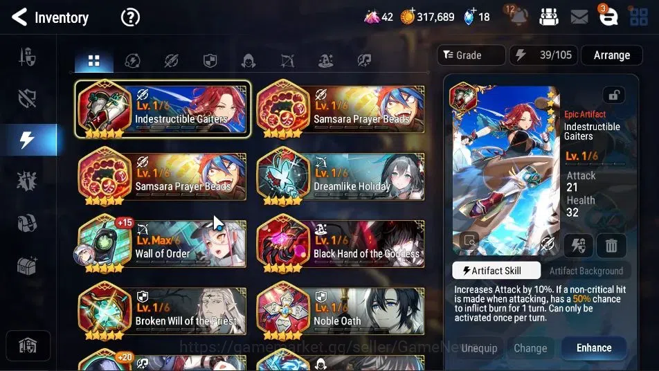 Epic Seven Accounts GLOBAL Unverif|New Era|6 ML(School Nurse Yulha,LC image 16