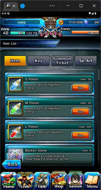 Grand Summoners Accounts Others GLOBAL|10 Ascend|Paladin Roy,SummerMiyu,Chloe,Shuna TW,Ainz,etc|Take mail|check SS|GS137B 5