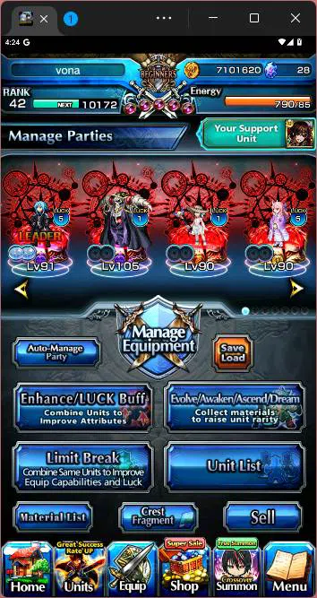 Grand Summoners Accounts Others GLOBAL|10 Ascend|Paladin Roy,SummerMiyu,Chloe,Shuna TW,Ainz,etc|Take mail|check SS|GS137B 6