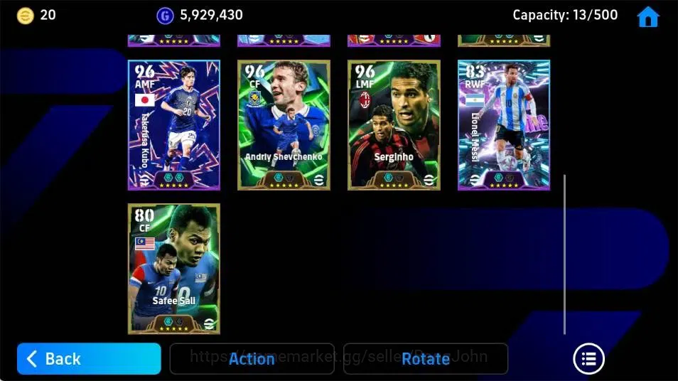 eFootball Accounts Meta Player Mobile|PW 3146|Vitinha ShowT,Daichi Kamada ShowT,Kylian Mbappe ShowT,Kaisuke Honda 4