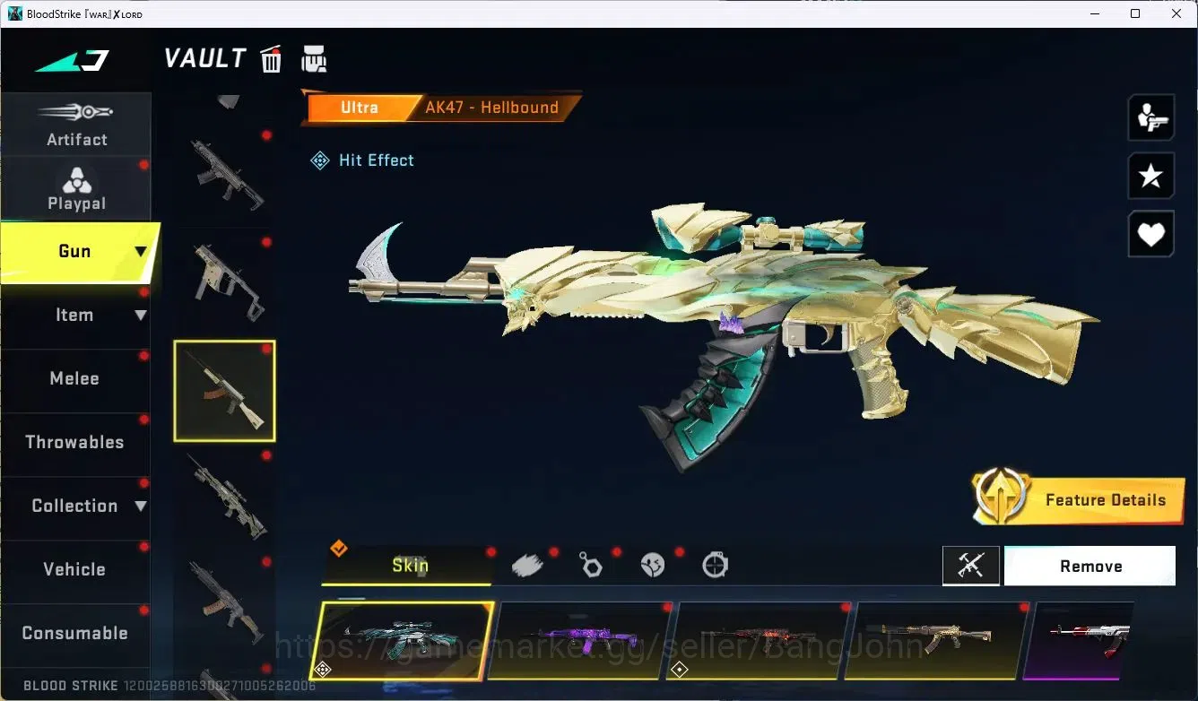 Blood Strike Accounts ASIA | Eternal Desert Eagle-Scorpius Lv1 | 2 Limit image 14