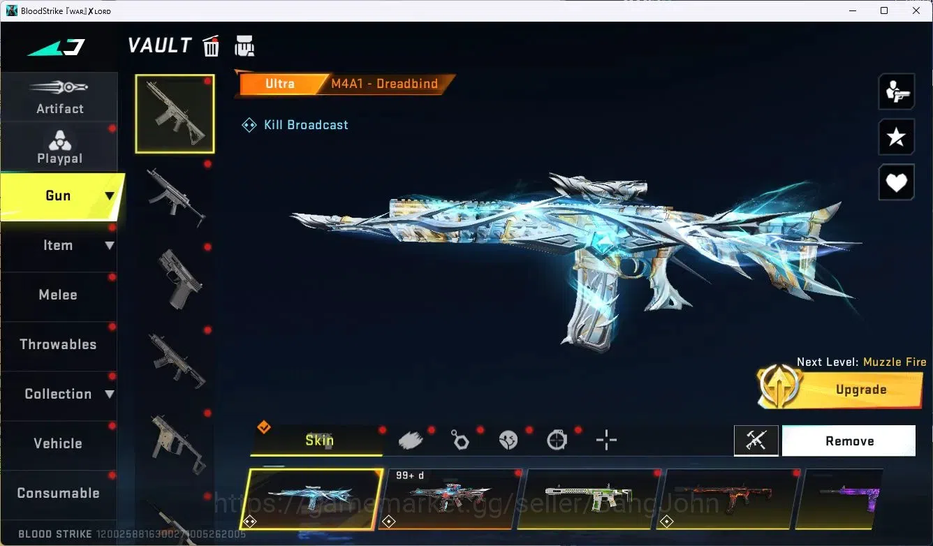 Blood Strike Accounts ASIA | Eternal Desert Eagle-Scorpius Lv1 | 2 Limit image 8
