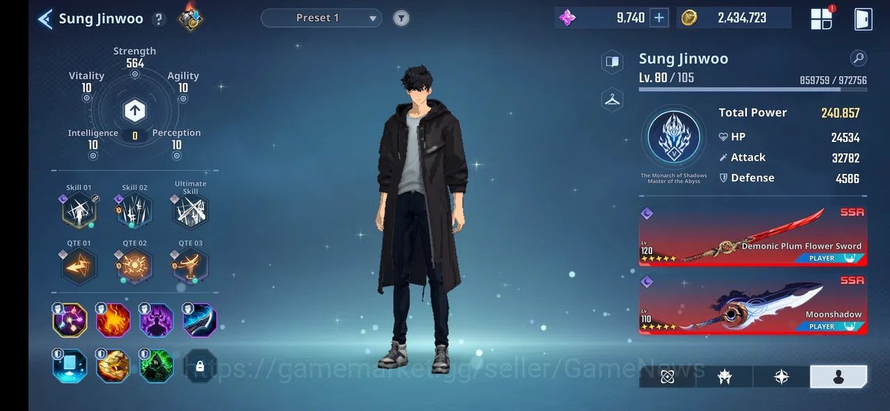 Solo Leveling: ARISE Accounts Total Power 666K|17SSR|GotoA5+signA1+GunheeA5+Sign image 2