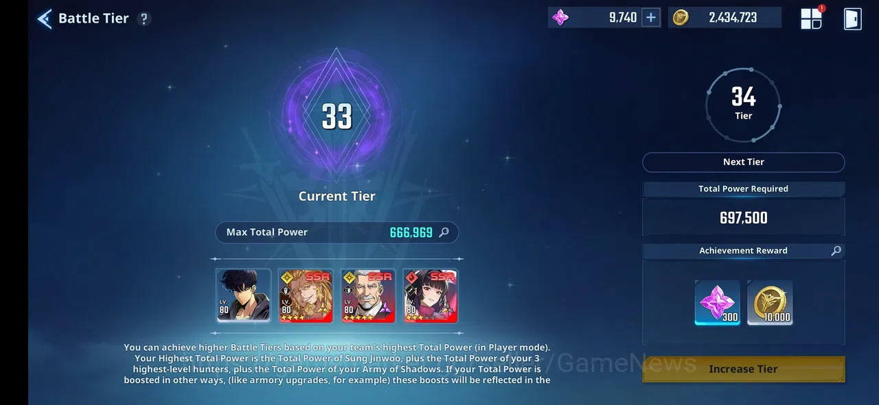 Solo Leveling: ARISE Accounts Total Power 666K|17SSR|GotoA5+signA1+GunheeA5+Sign image 6