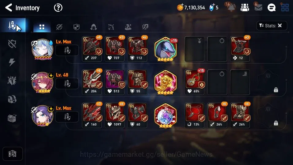 Epic Seven Accounts Starter GLOBAL UnVerif|Starter|2 ML(Lionheart Cermia,LE Kayron)+TA Coli,Tenebria,Etc|Poh+Bles ON|2,8K 7
