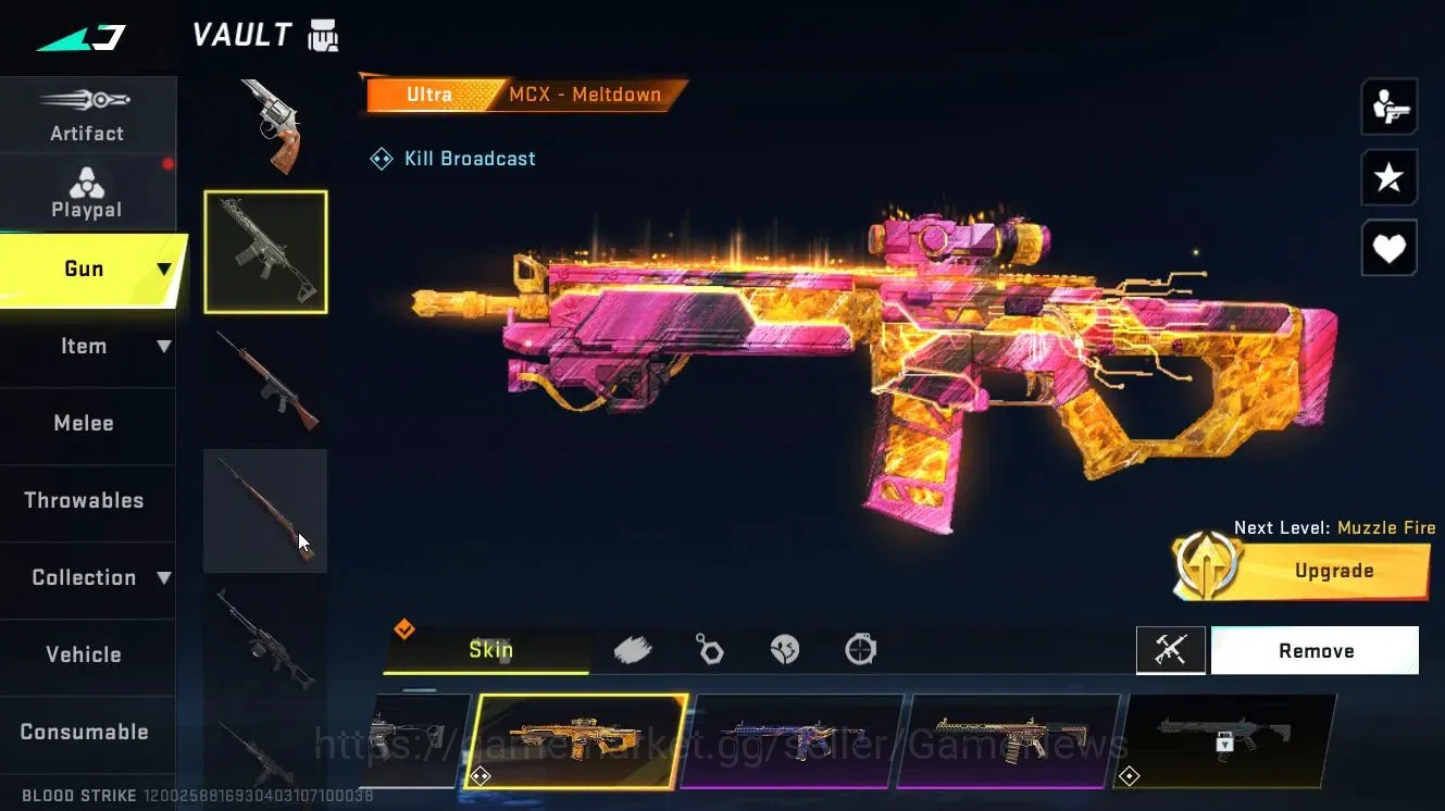 Blood Strike Accounts Collab Skin ASIA|ETERNAL (M4A1-Blight's E Lv3, DEagle-Scorpius)|Collab 13