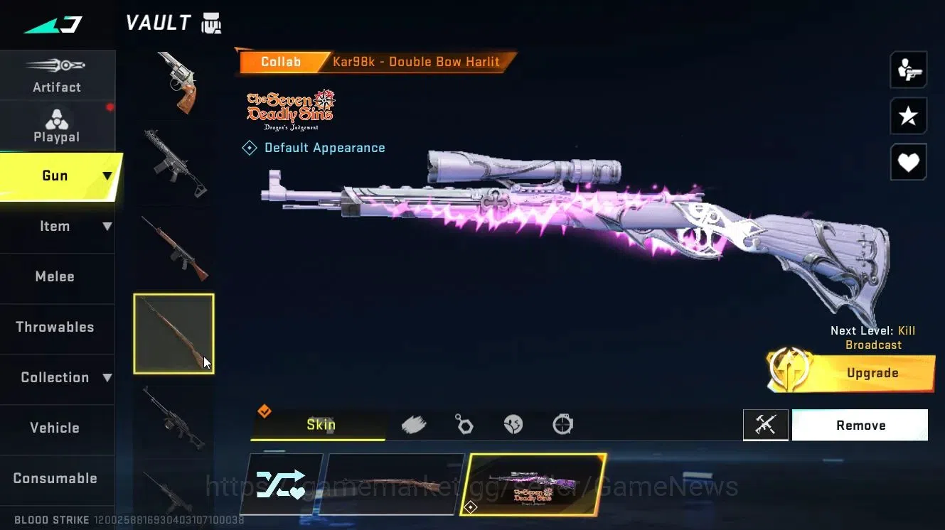 Blood Strike Accounts Collab Skin ASIA|ETERNAL (M4A1-Blight's E Lv3, DEagle-Scorpius)|Collab 14