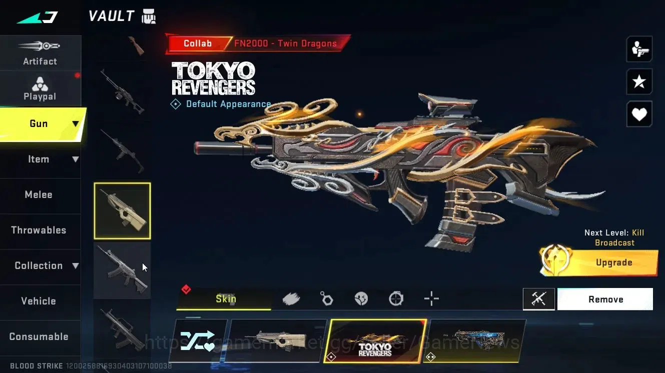 Blood Strike Accounts Collab Skin ASIA|ETERNAL (M4A1-Blight's E Lv3, DEagle-Scorpius)|Collab 15