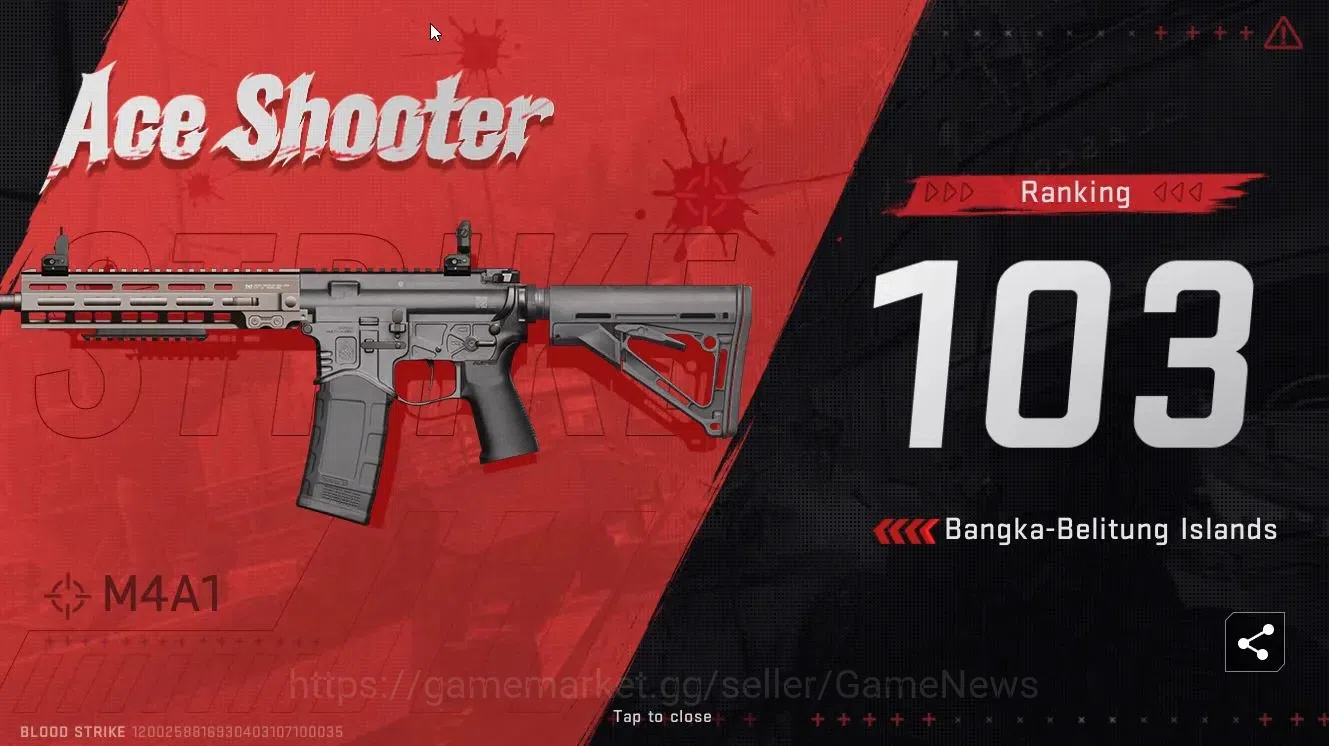 Blood Strike Accounts Collab Skin ASIA|ETERNAL (M4A1-Blight's E Lv3, DEagle-Scorpius)|Collab 2