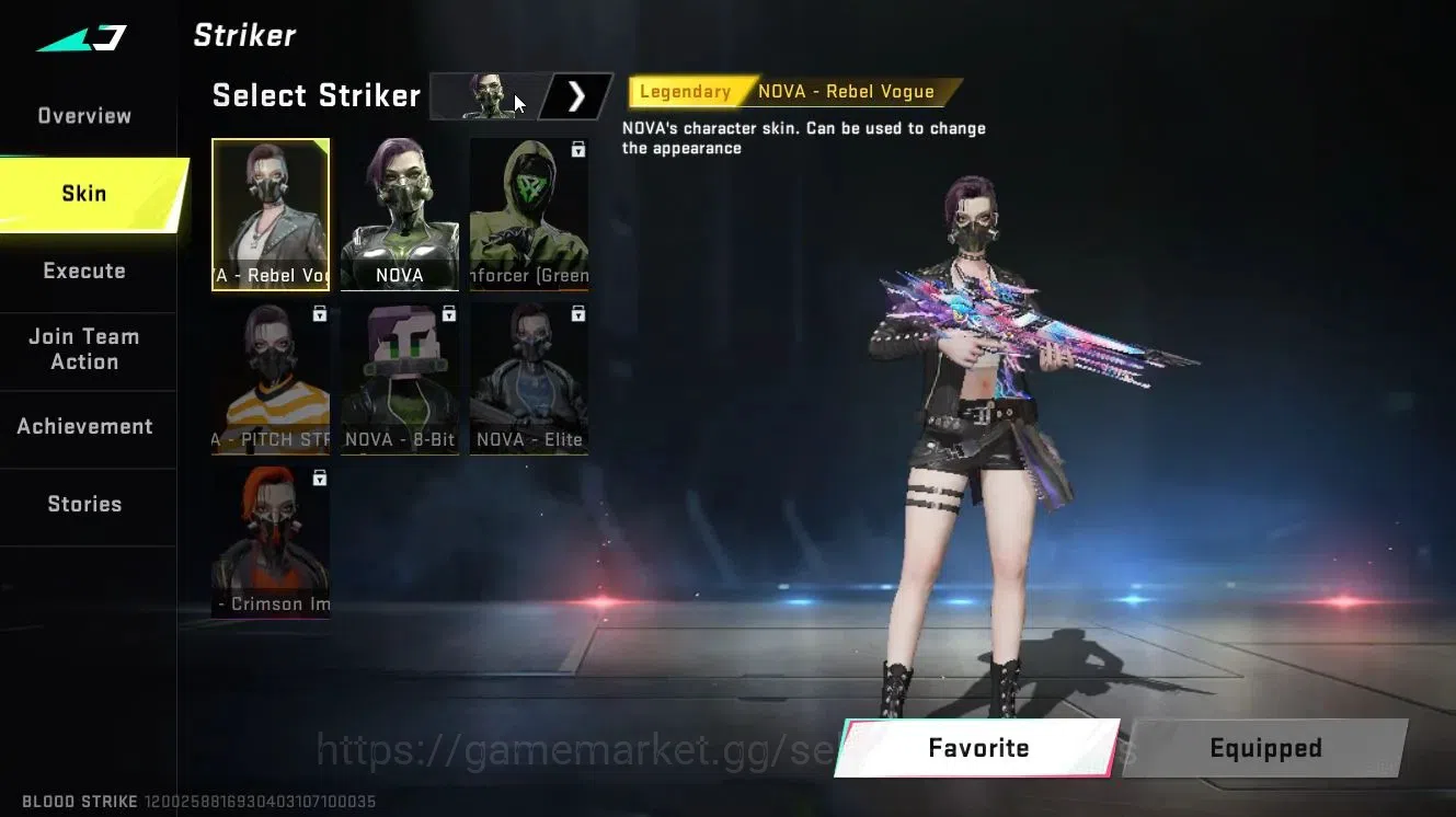 Blood Strike Accounts Collab Skin ASIA|ETERNAL (M4A1-Blight's E Lv3, DEagle-Scorpius)|Collab 5