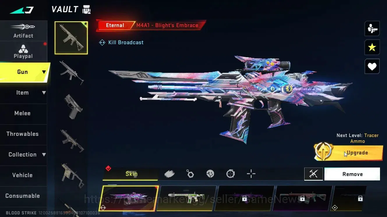 Blood Strike Accounts Collab Skin ASIA|ETERNAL (M4A1-Blight's E Lv3, DEagle-Scorpius)|Collab 7
