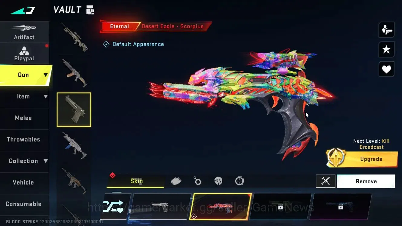 Blood Strike Accounts Collab Skin ASIA|ETERNAL (M4A1-Blight's E Lv3, DEagle-Scorpius)|Collab 9
