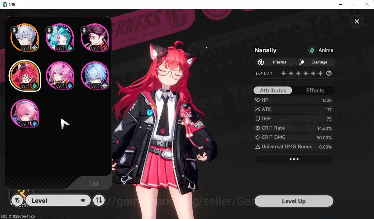 Neverness to Everness Accounts GLOBAL EU| HL 3| 1 SSR Limited Meta Nanally + Sign image 1