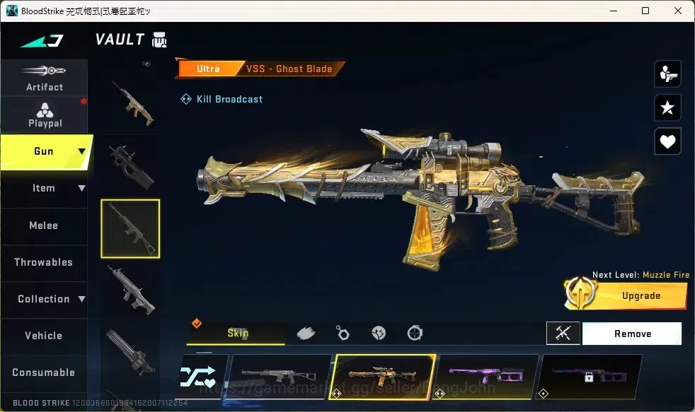 Blood Strike Accounts Collab Skin ASIA | 2 EVA Collab Guns|1 Ultra Melee|10 Ultra Guns|9 Ultra Strikers|1 Collab Vehicle 8