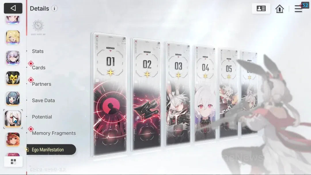 Chaos Zero Nightmare Accounts GLOBAL Lv 54|6 SSR[(HeidemarieM4)+Sign,NineM2,Rita image 11