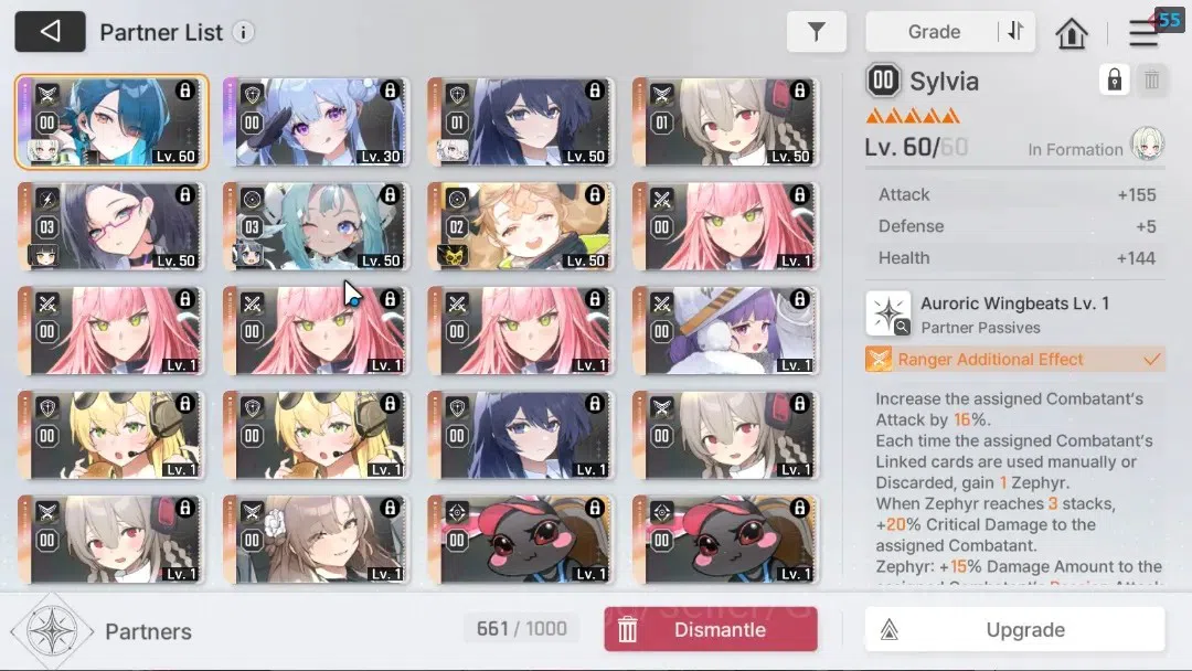 Chaos Zero Nightmare Accounts GLOBAL Lv 54|6 SSR[(HeidemarieM4)+Sign,NineM2,Rita image 12