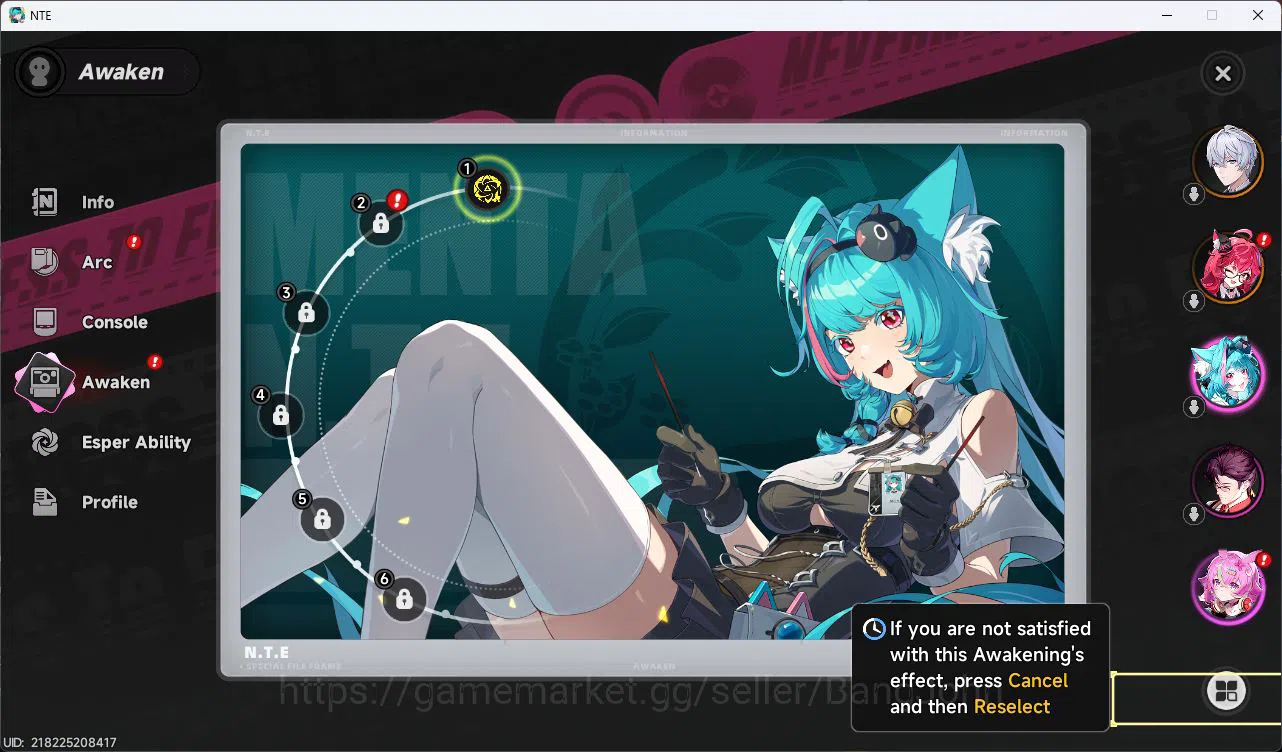 Neverness to Everness Accounts SEA |Starter Lvl 3| 1 SSR(Nanally)+5SR |Selector 4 image 5