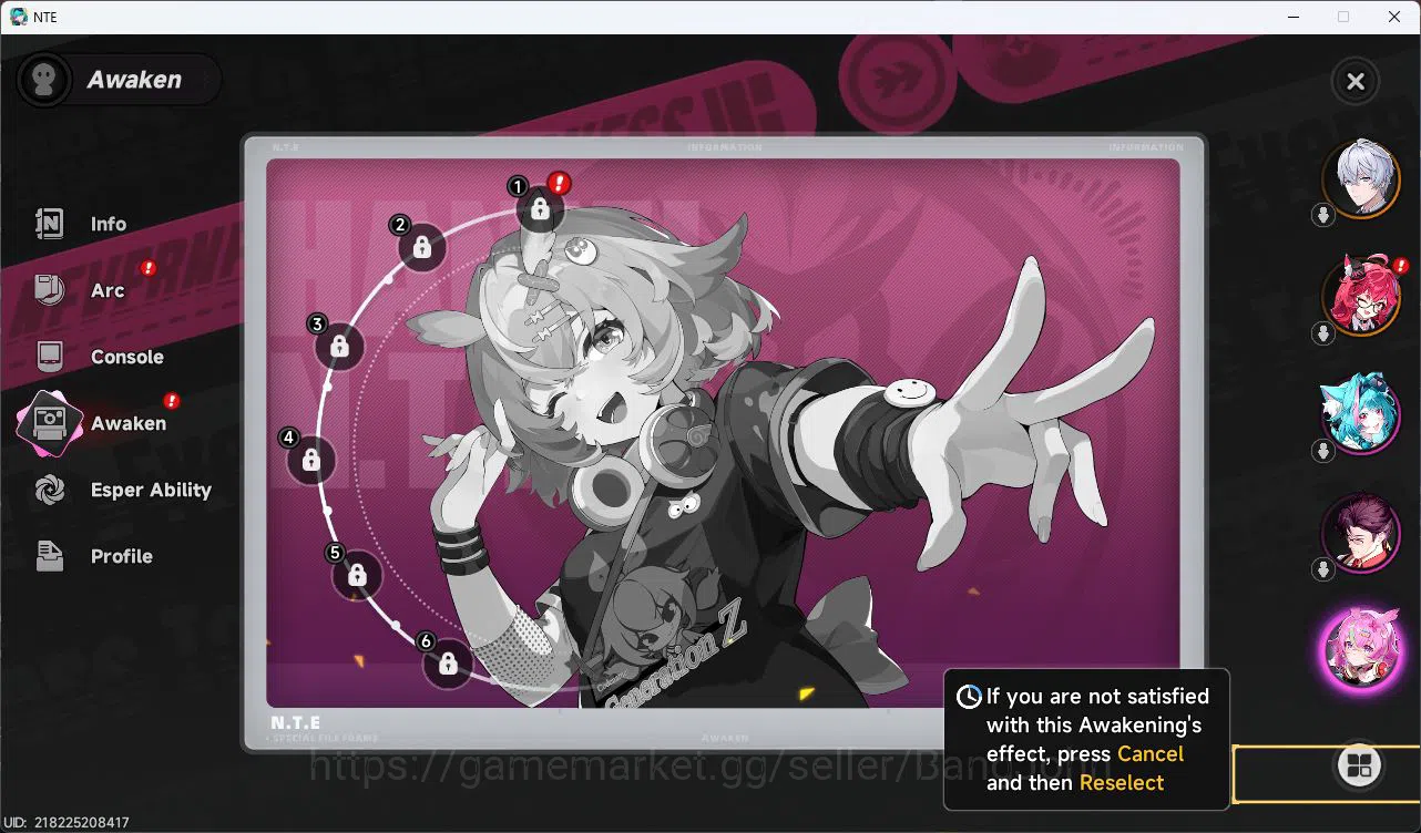 Neverness to Everness Accounts SEA |Starter Lvl 3| 1 SSR(Nanally)+5SR |Selector 4 image 6