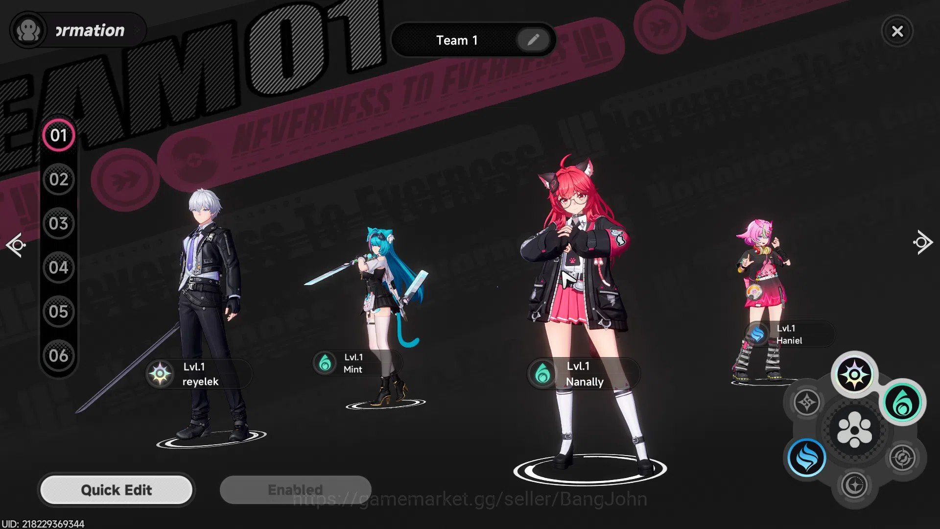 Neverness to Everness Accounts EU | Starter Lv 3 | 1 S Char Nanally + 4 A Char |  image 7