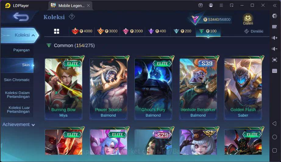 Mobile Legends: Bang Bang Accounts Others Hero 131|Skin 229|KOF Karina,Transform Roger,Sanrio Floryn,Lucky Moskov-Kimmy,CC 10
