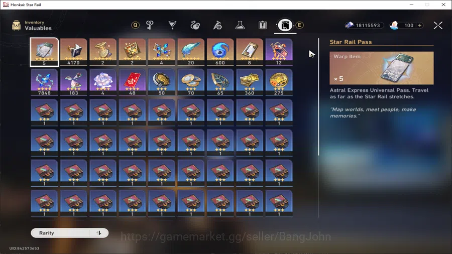 Honkai Star Rail Accounts [ASIA] TL65 | 10 Limited | Top Tier Dan Heng PT +  image 12