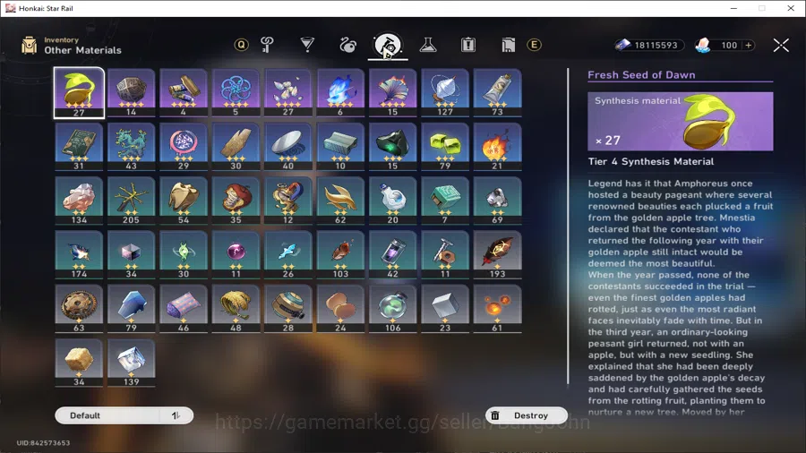 Honkai Star Rail Accounts [ASIA] TL65 | 10 Limited | Top Tier Dan Heng PT +  image 3