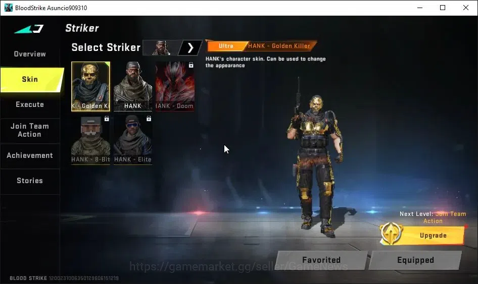 Blood Strike Accounts ASIA|4 ULTRA[HANK,VOLT,UMP45,AR97]|Collab 7DS-AK47 image 3