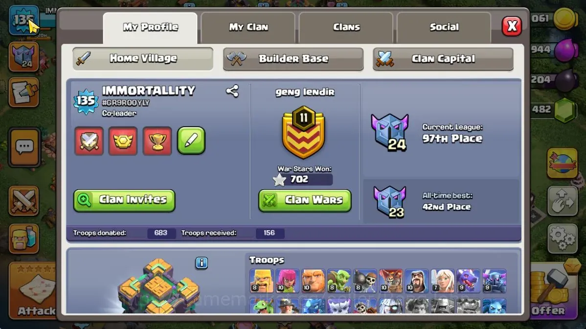 Clash of Clans Accounts High-End TH14-BH9|Lv.135|BK68,AQ68,MP45,GW41,RC22|BM17,BC16,HH8|7 legendary + 4 Gold Skins|1490 1