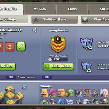 Clash of Clans Accounts High-End TH14-BH9|Lv.135|BK68,AQ68,MP45,GW41,RC22|BM17,BC16,HH8|7 legendary + 4 Gold Skins|1490