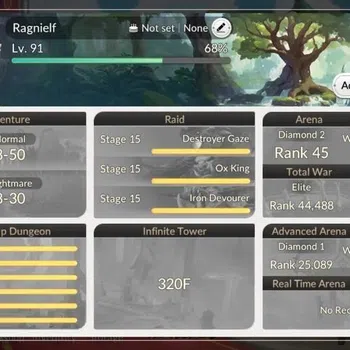 Seven Knights Re:Birth Accounts Global | 5 EX7 (Fai,Melia,Juri,Roise,Gelidus)|28 TC6(Dellons,Silversta,Skuld,Rudy Etc)|1