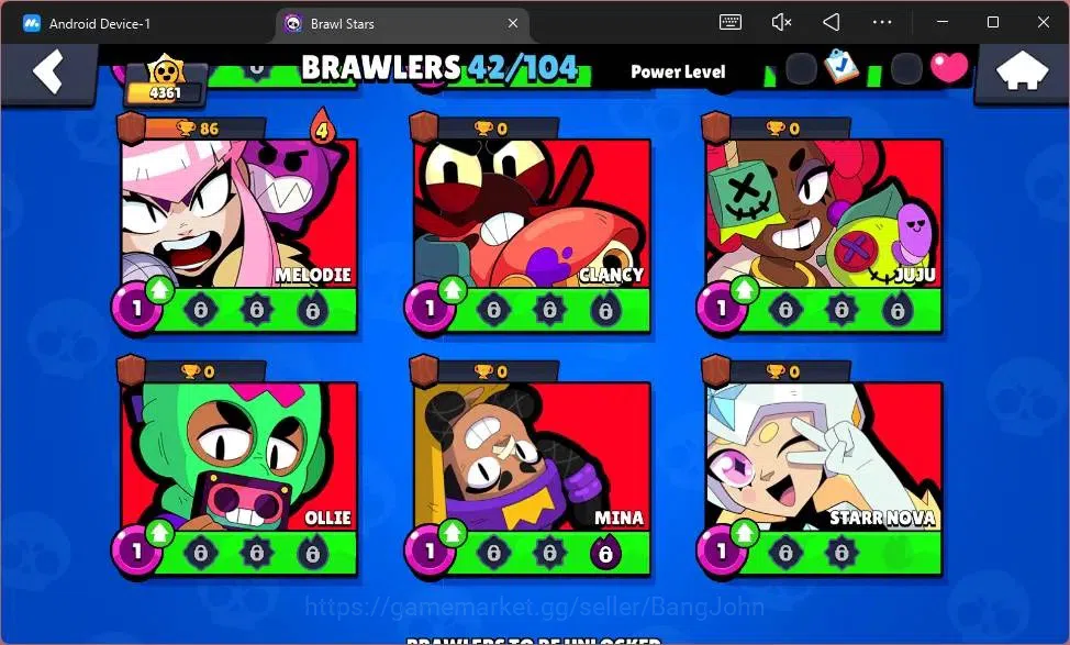 Brawl Stars Accounts Global |4361 Trophy|42 Brawler|5 Max Hypercharge|S image 11
