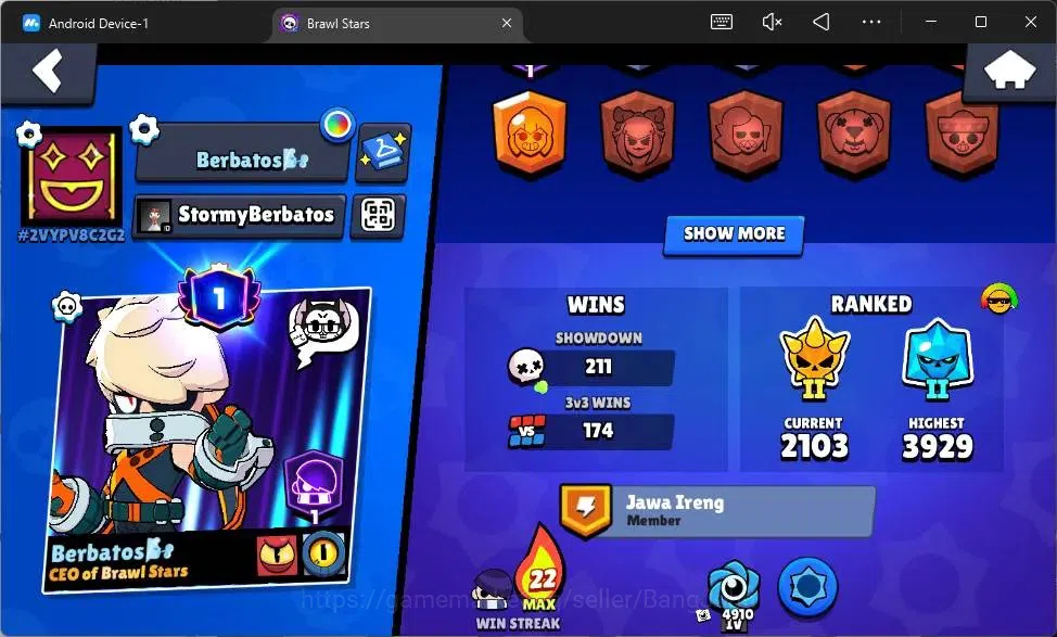 Brawl Stars Accounts Global |4361 Trophy|42 Brawler|5 Max Hypercharge|S image 3