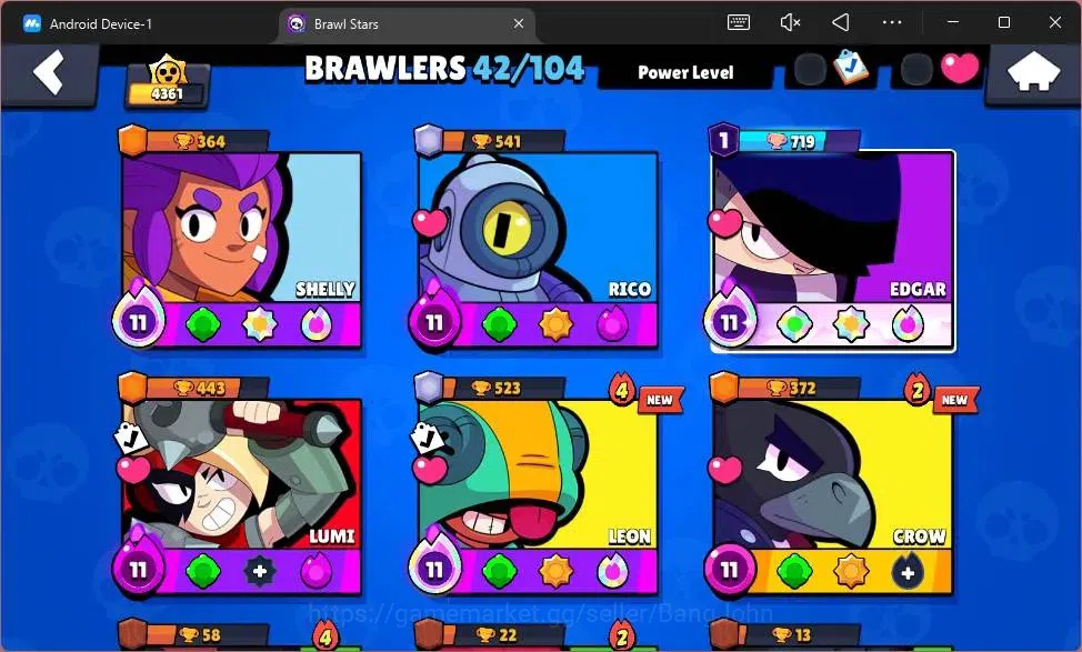 Brawl Stars Accounts Global |4361 Trophy|42 Brawler|5 Max Hypercharge|S image 5