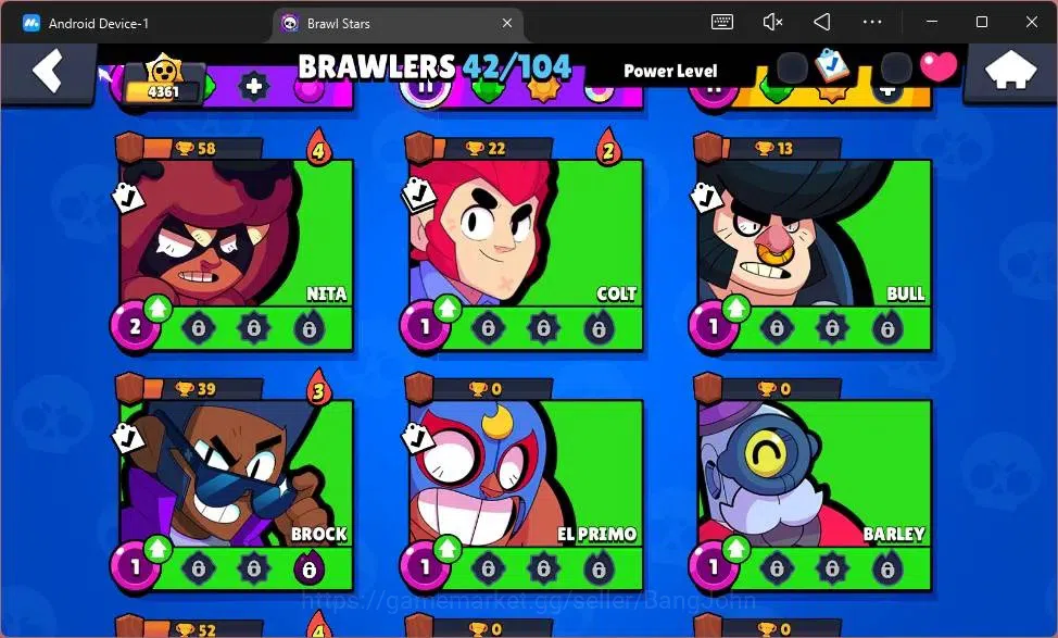 Brawl Stars Accounts Global |4361 Trophy|42 Brawler|5 Max Hypercharge|S image 6