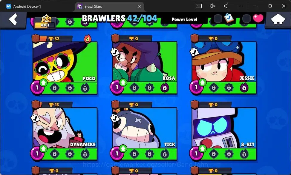 Brawl Stars Accounts Global |4361 Trophy|42 Brawler|5 Max Hypercharge|S image 7
