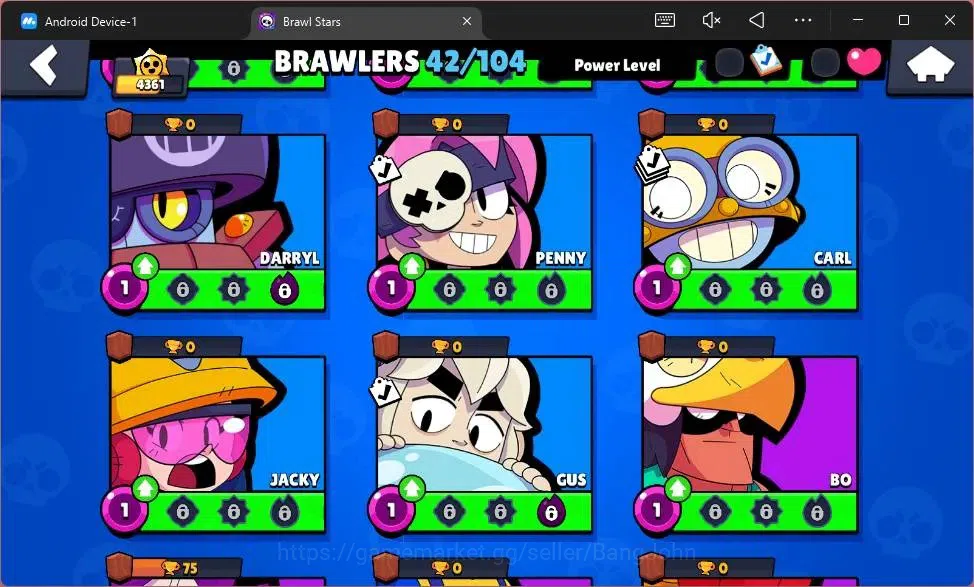 Brawl Stars Accounts Global |4361 Trophy|42 Brawler|5 Max Hypercharge|S image 8