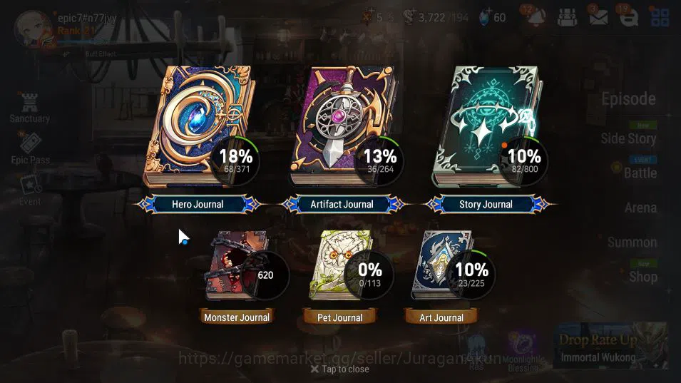 Epic Seven Accounts Global Unverif|Starter|1 ML(Hellion Lua)+Eligos,Ki image 2