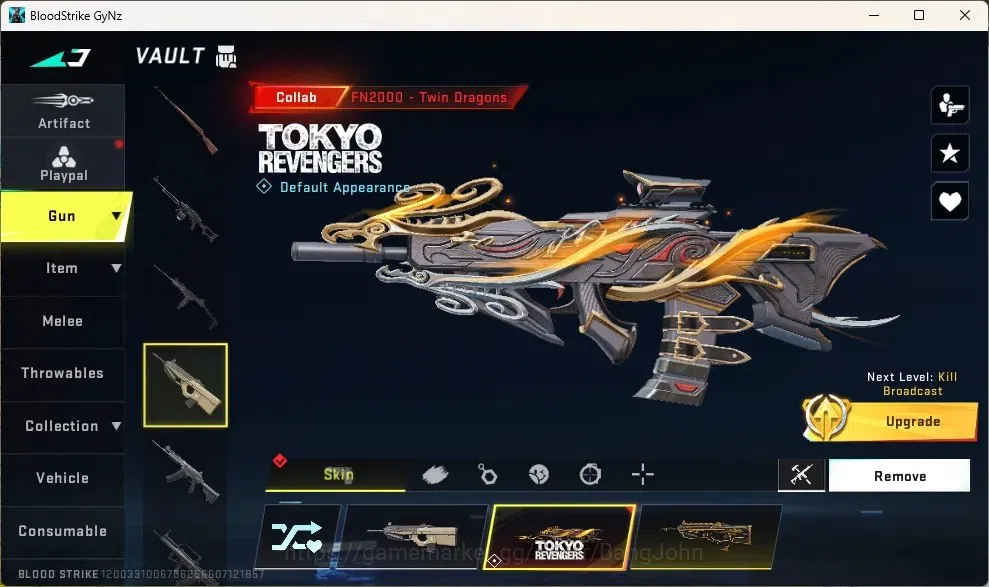Blood Strike Accounts Collab Skin ASIA |Eternal Gun:Desert Eagle|Collab Guns:2TR,2 7DS|Collab Striker Bleach Ichigo|1Ultra 13