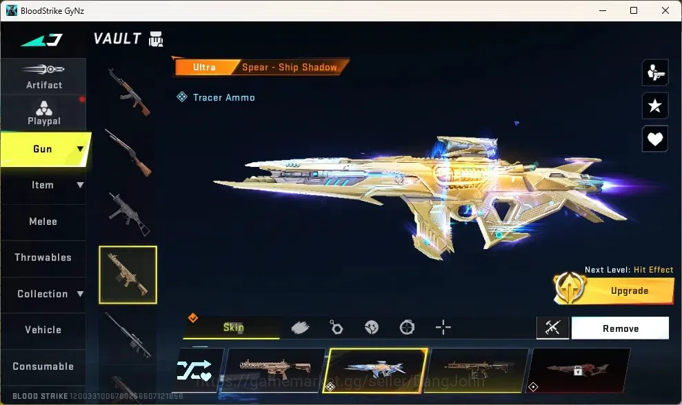 Blood Strike Accounts Collab Skin ASIA |Eternal Gun:Desert Eagle|Collab Guns:2TR,2 7DS|Collab Striker Bleach Ichigo|1Ultra 16