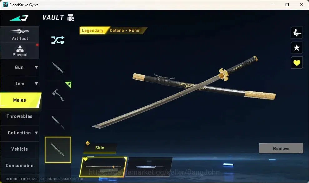 Blood Strike Accounts Collab Skin ASIA |Eternal Gun:Desert Eagle|Collab Guns:2TR,2 7DS|Collab Striker Bleach Ichigo|1Ultra 18